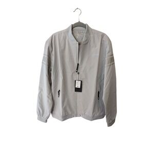 Rawgear NWT Mens‎ Size L Light Gray Full Zip Quality Jacket Zip Pockets